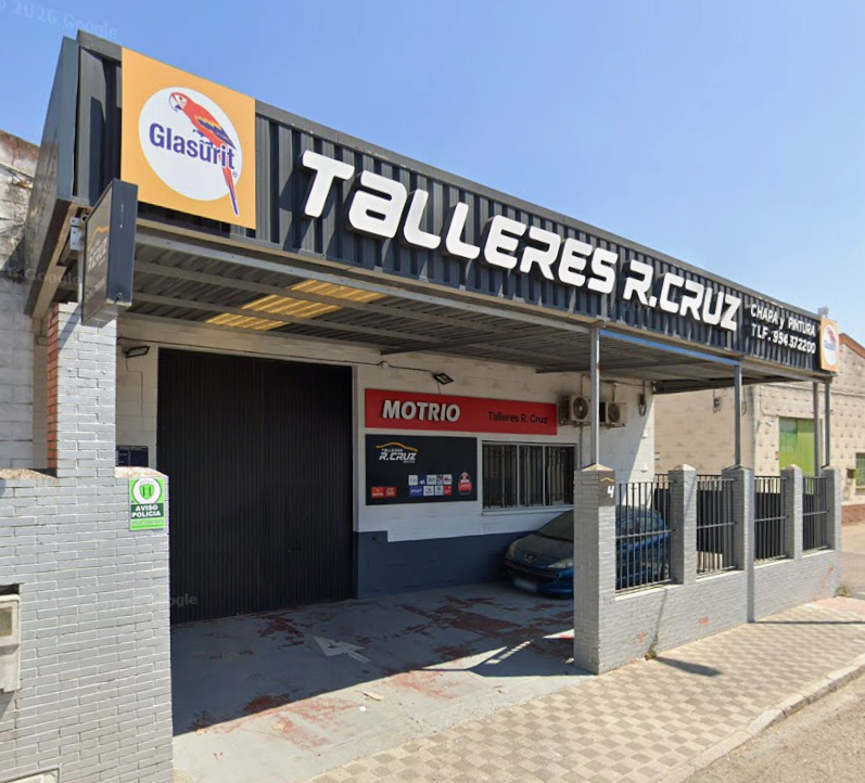 Fachada de taller de coches